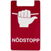 SKYLT FÖR NÖDSTOPP RÖD269.7000.000