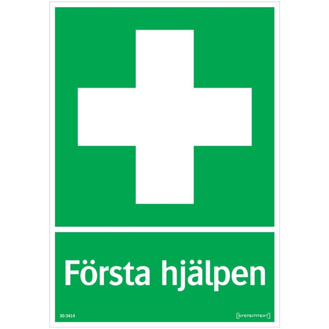 Skylt Första Hjälpen 210x297 Pl SYSTEMTEXT