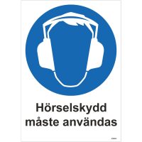 SKYLT HÖRSELSK PLA 210X297MM