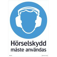 Skylt Hörselskydd 210x297 Pl Tr SYSTEMTEXT