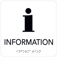 SKYLT INFO TAKTIL VI 150X150MM