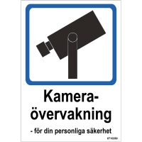 SKYLT KAMERAÖVERV PL 105X148MM