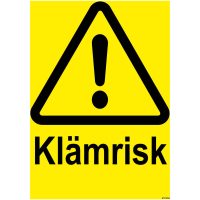 SKYLT KLÄMRISK PLAST 210X297MM