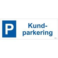 SKYLT KUNDP VÄLK ALU 297X105MM