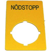 SKYLT NÖDSTOPP (S) 33X50MM22-XZK-S99