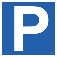 SKYLT PARKERING P AL 310X310MM