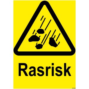 SKYLT RASRISK PLAST 210X297MM