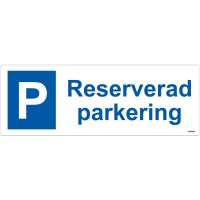 SKYLT RESERV PAR ALU 297X105MM