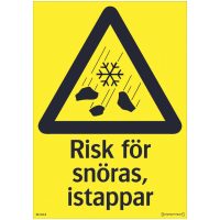 Skylt Risk För Snöras Pl SYSTEMTEXT