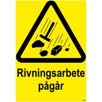 SKYLT RIVNIN PÅG PLA 210X297MM