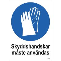 SKYLT SKYDDSHAND PLA 210X297MM