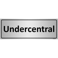 SKYLT UNDERCENTRAL AL 225X80MM