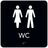 SKYLT WC D H TAKT SV 150X150MM