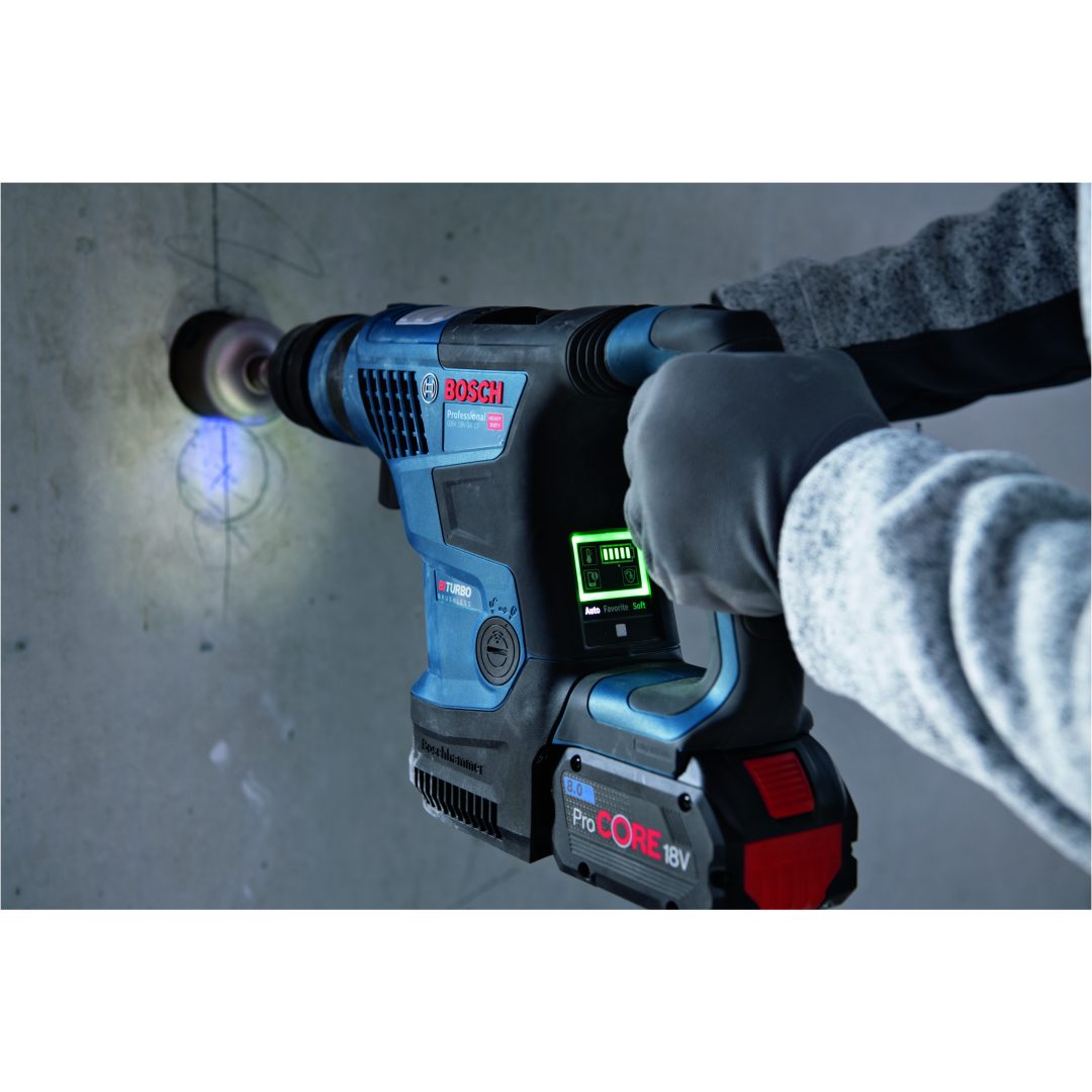 Sladdlös borrhammare BITURBO med SDS plus GBH 18V-34 CF Prof Bosch Pro – bild 3
