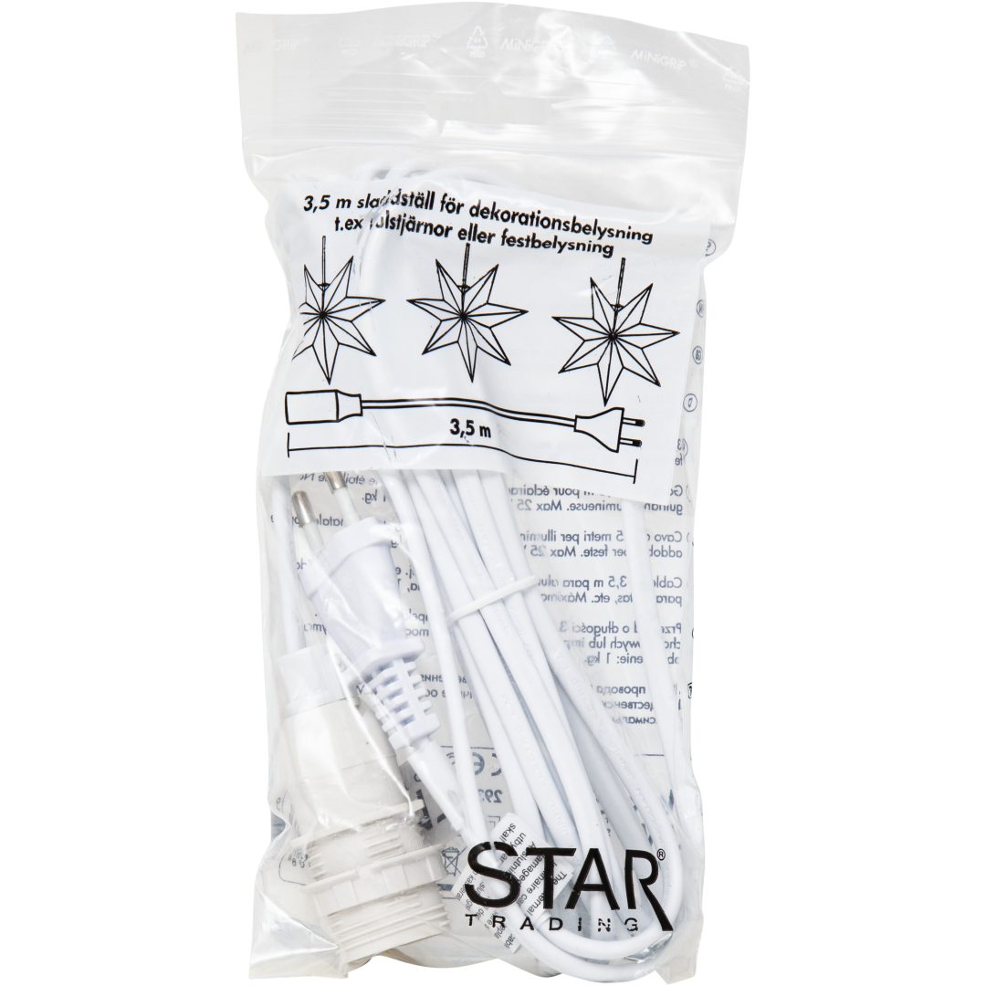 Sladdställ E14 Basic Vit Star Trading – bild 2