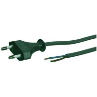SLADDSTÄLL KL2 RAK 2M SVART2EUR H03VVH2-F 2X0.75 2M SVART