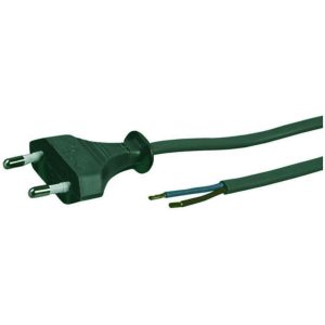 SLADDSTÄLL KL2 RAK 3M SVART2EUR H03VVH2-F 2X0.75 3M SVART