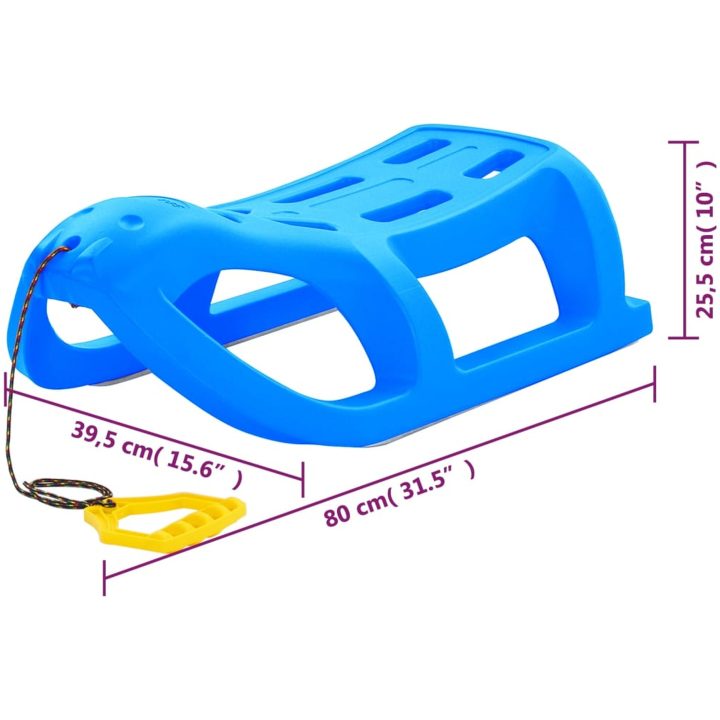 Släde blå 80x39,5x25,5 cm polypropylen vidaXL – bild 7