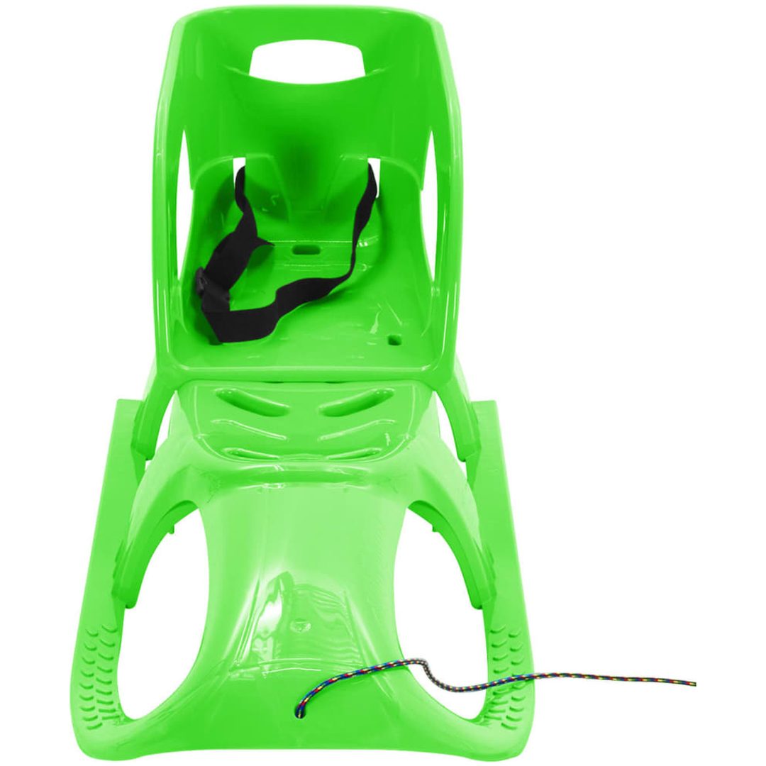 Släde med sits grön 102,5x40x23 cm polypropylen vidaXL – bild 2