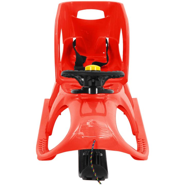 Släde med sits och ratt röd 102,5x40x23 cm polypropylen vidaXL – bild 2