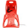 Släde med sits röd 102,5x40x23 cm polypropylen vidaXL – miniatyr 2