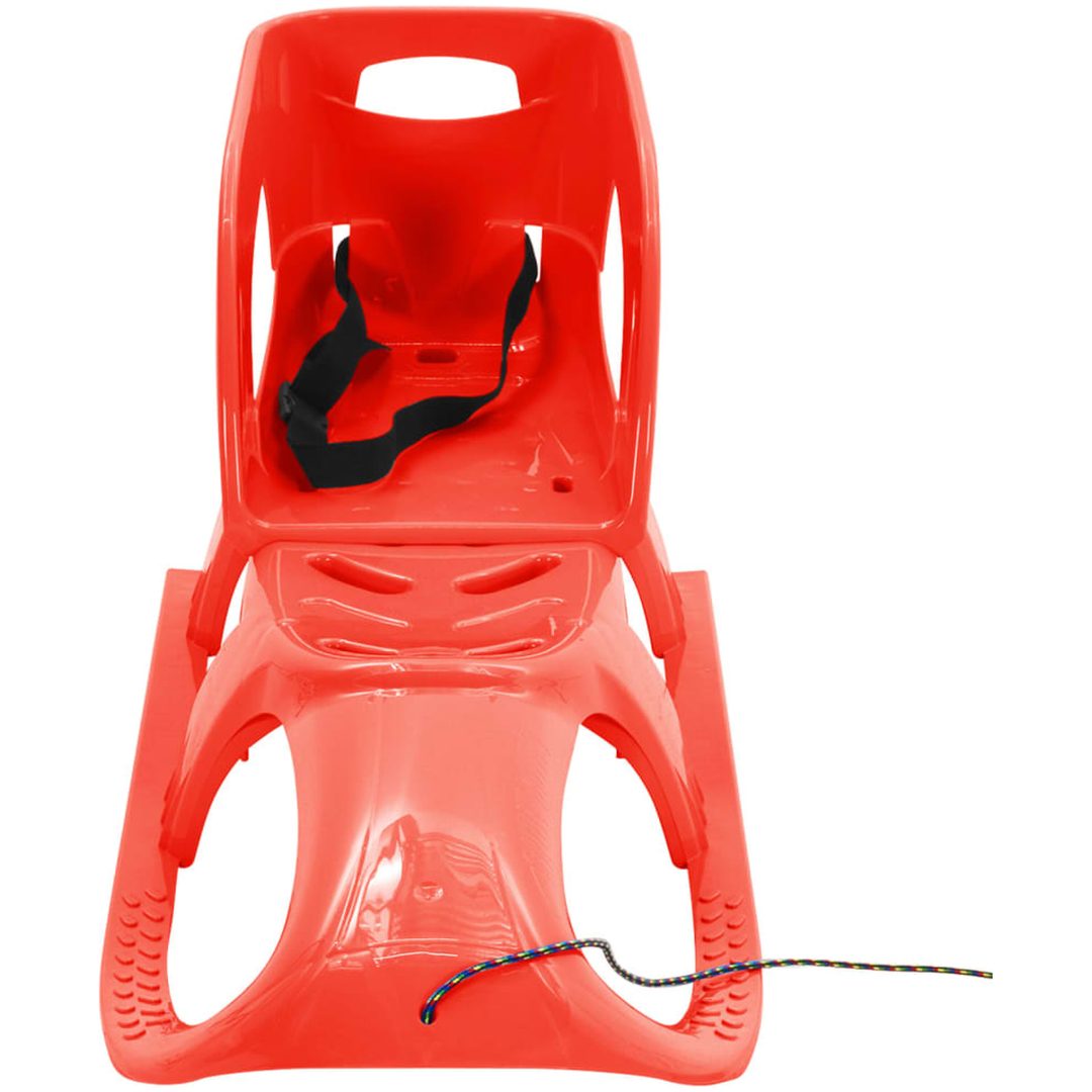 Släde med sits röd 102,5x40x23 cm polypropylen vidaXL – bild 2