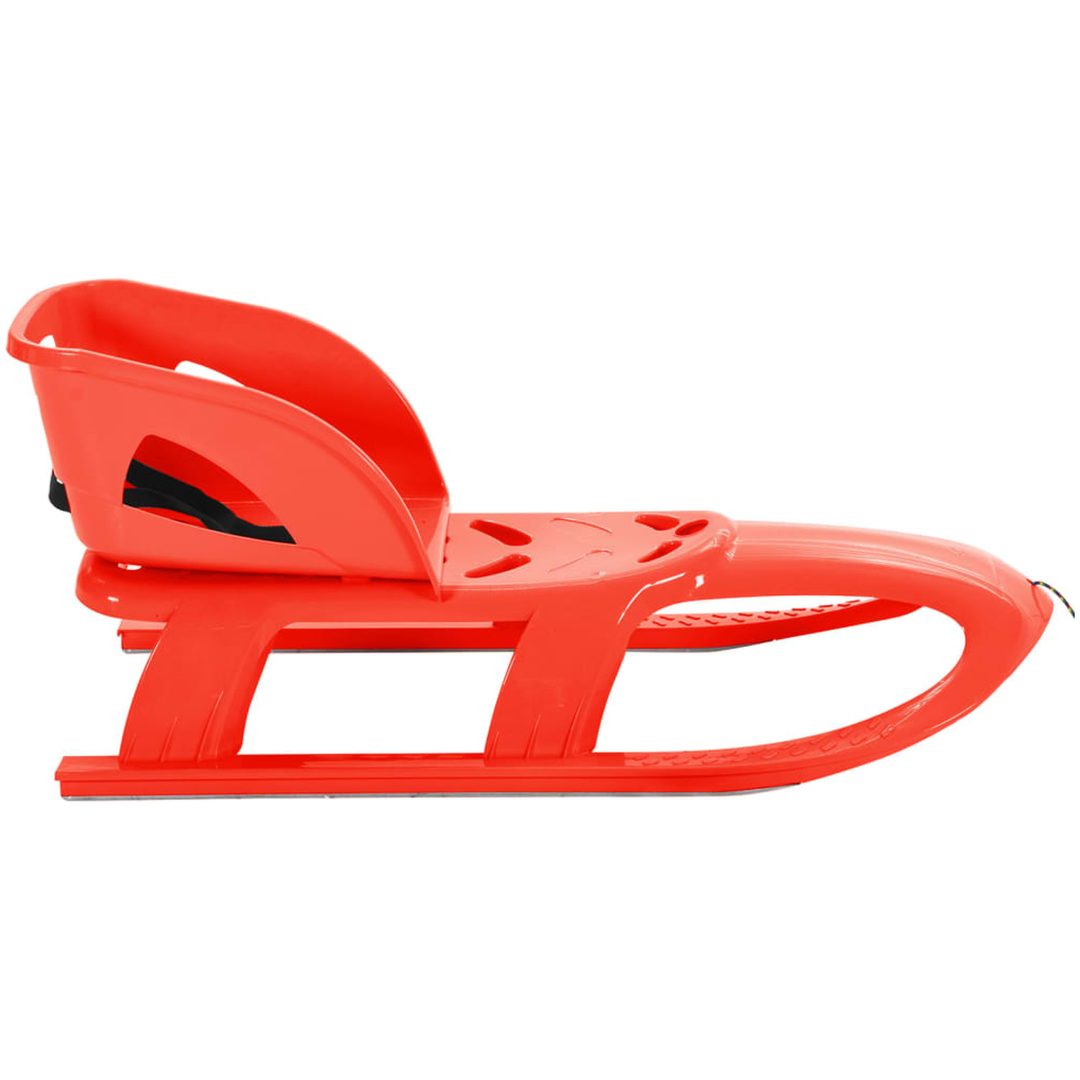 Släde med sits röd 102,5x40x23 cm polypropylen vidaXL – bild 3