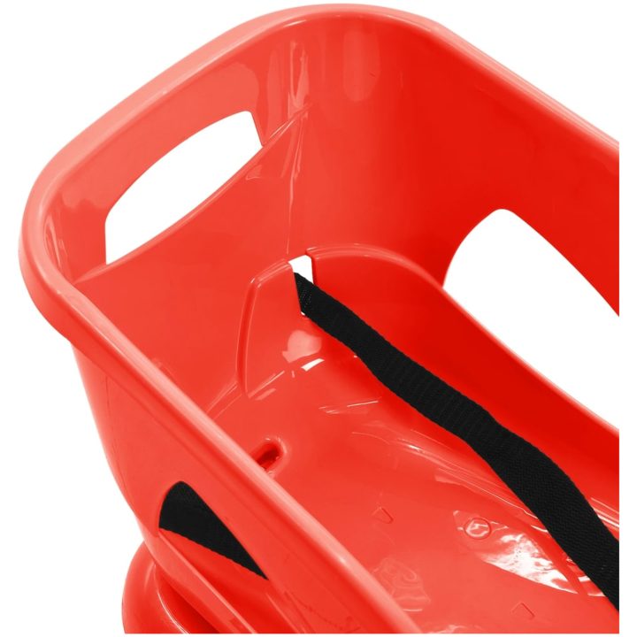 Släde med sits röd 102,5x40x23 cm polypropylen vidaXL – bild 5