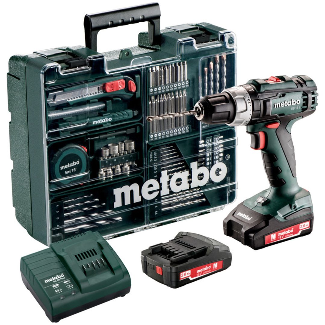 Slagborrmaskin 18V SB 18 L Set Med Li-jon Batteri METABO 18 V Med Li-jon Batteri