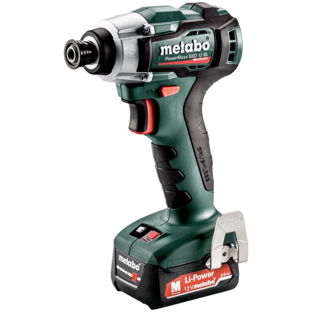 Slagskruvdragare 12V PowerMaxx SSD 12 BL Med Li-jon Batteri METABO 12 V Med Li-jon Batteri