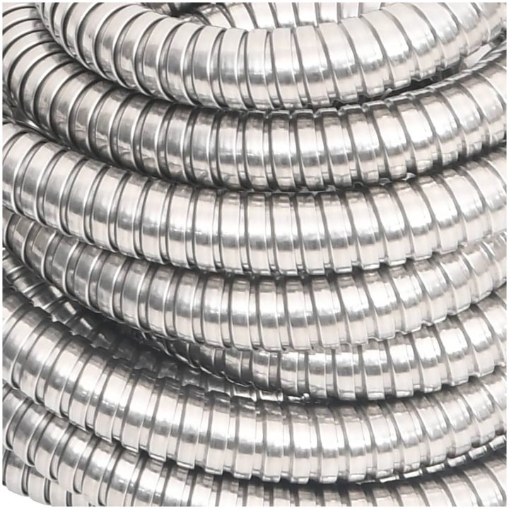 Slang med sprutmunstycke silver 0,6" rostfritt stål vidaXL 7.5 m – bild 6