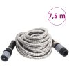 Slang med sprutmunstycke silver 0,6" rostfritt stål vidaXL 7.5 m – miniatyr 1