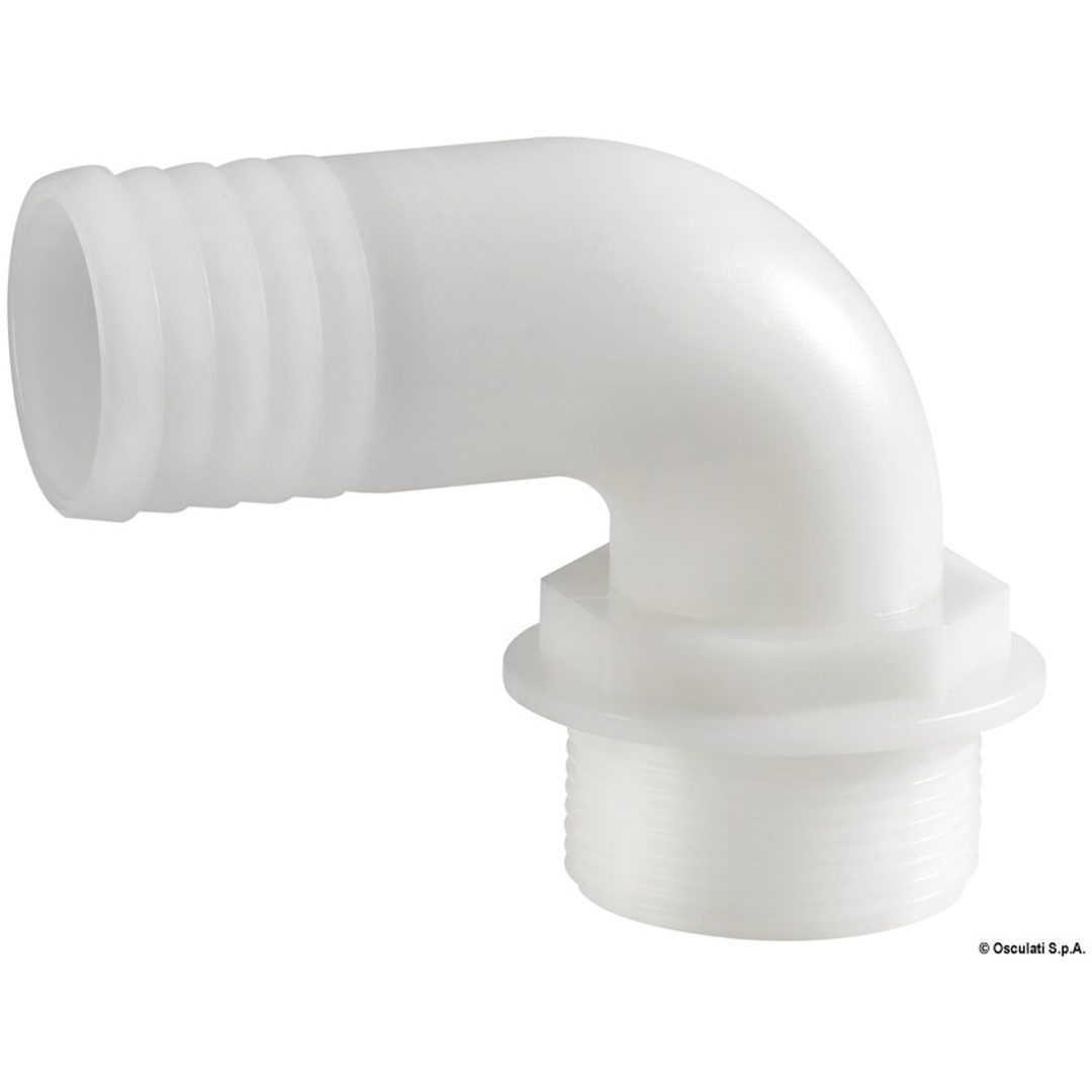 Slangadapter 90° Vit Osculati