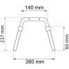 Slanghållare 230mm 8515 BÅREBO Beteckning: 8515 – miniatyr 2