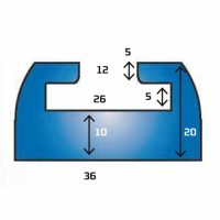 Slides Lynx, Ski-Doo 254cm grafit KIMPEX