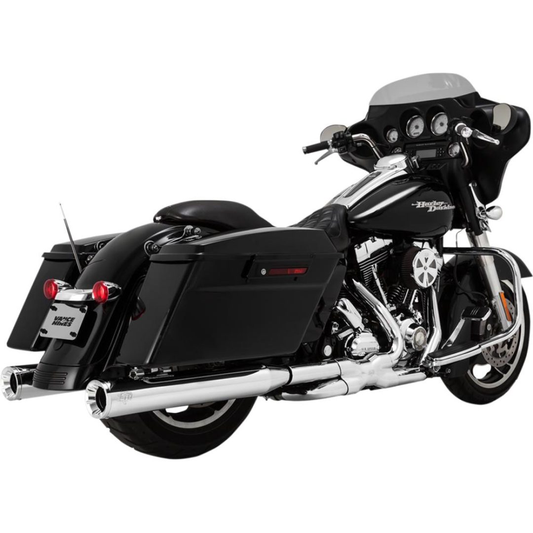 Slip-On Eliminator 400 Straight Can Krom VANCE & HINES MUFFLERS 4 CHR 95-16 FL
