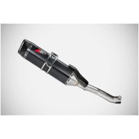 Slip-On Ljuddämpare E5 SS Svart Kolfiberändlock ZARD