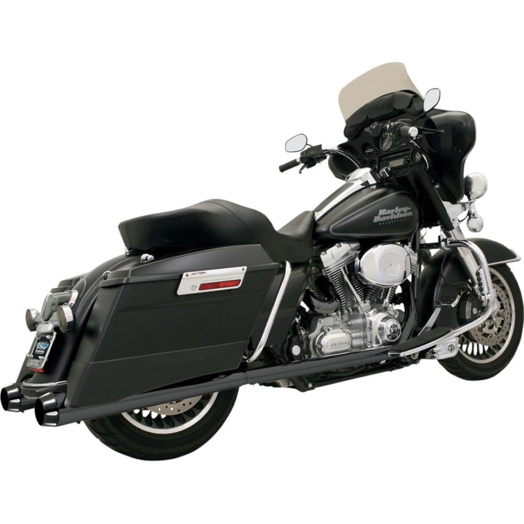 SLIP-ON Megaphone BASSANI XHAUST Svart / Svart ände