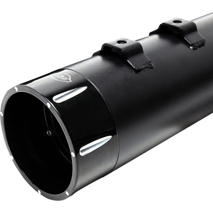 SLIP-ON MK45 4,5 Tum S&S Cycle Chrome / Svart Thruster ände – bild 2