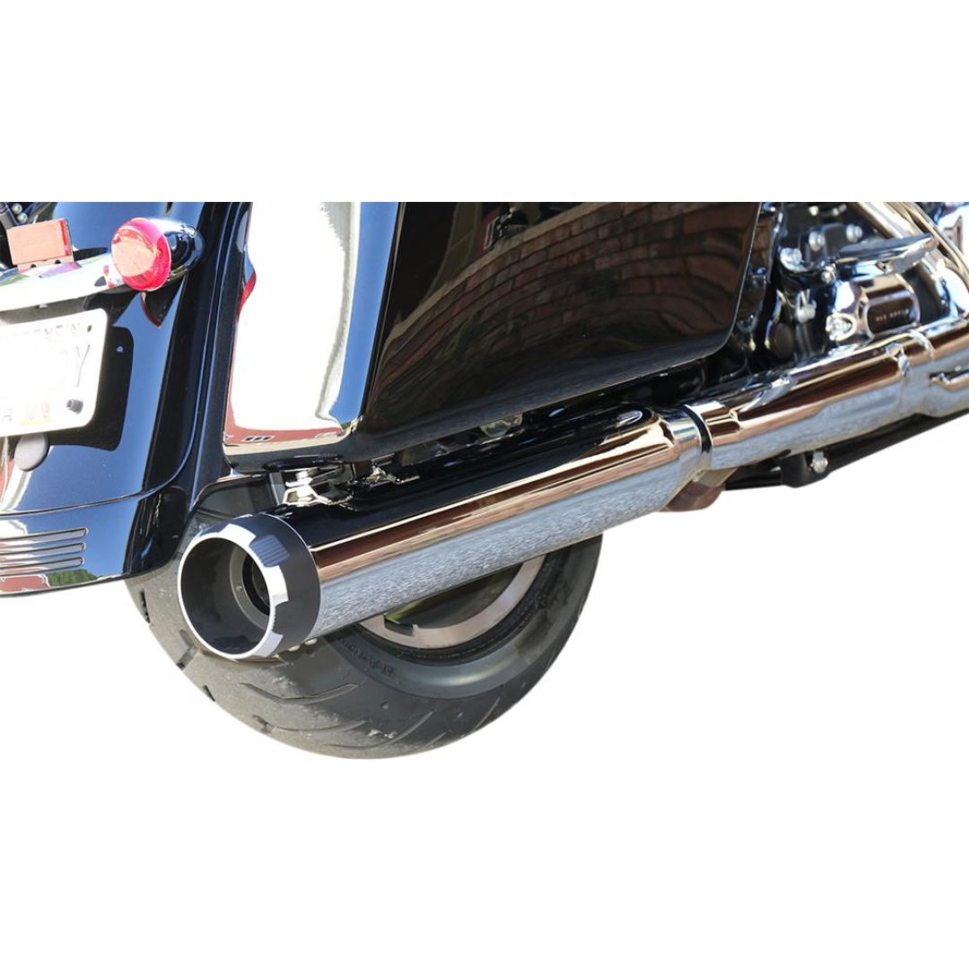SLIP-ON MK45 4,5 Tum S&S Cycle Chrome / Svart Thruster ände