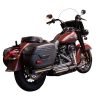 SLIP-ON Softail 3 tum Harley-Davidson RINEHART RACING Chrome / Svart ände – miniatyr 2