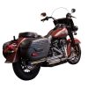 SLIP-ON Softail 3 tum Harley-Davidson RINEHART RACING Chrome / Svart ände – miniatyr 1