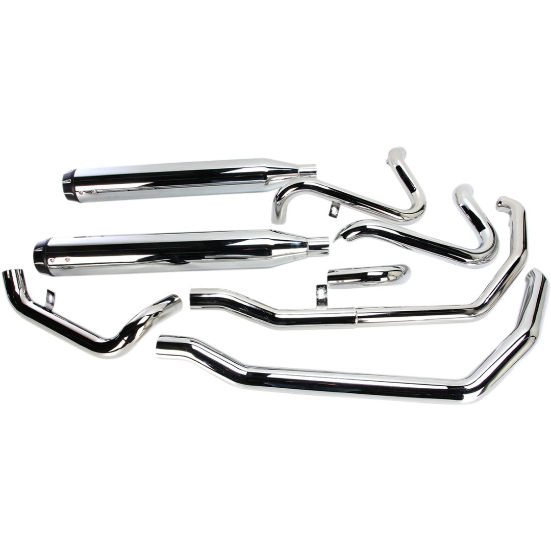 Slipon Megaphone Harley-Davidson 2-INTO-2 Chrome BASSANI XHAUST True Dual / Down Under – bild 2
