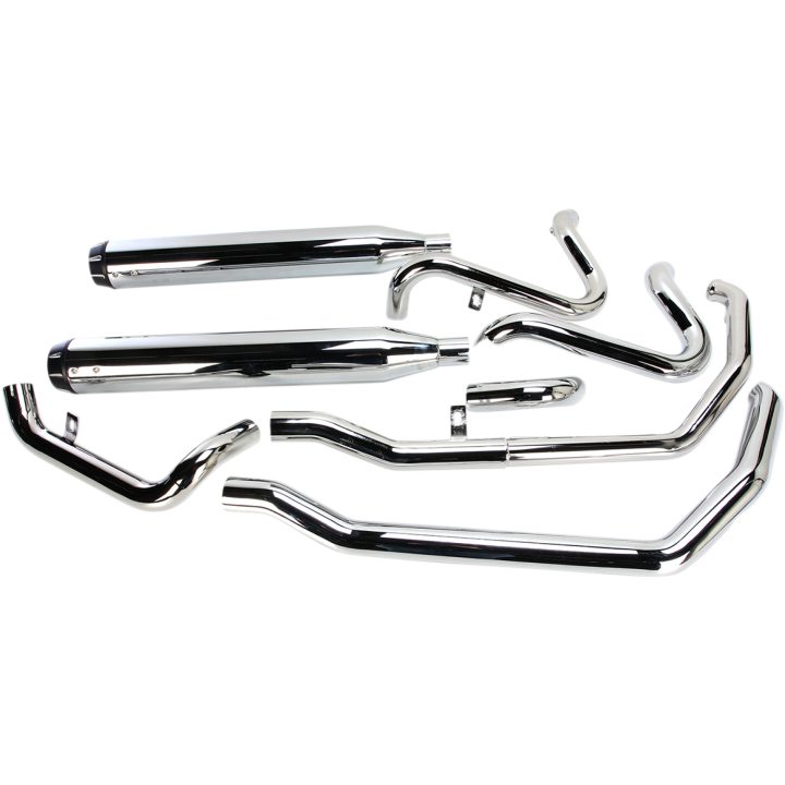 Slipon Megaphone Harley-Davidson 2-INTO-2 Chrome BASSANI XHAUST True Dual / Down Under – bild 2
