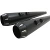 Slipon Megaphone Harley-Davidson 2-INTO-2 Svart BASSANI XHAUST True Dual / Down Under – miniatyr 2
