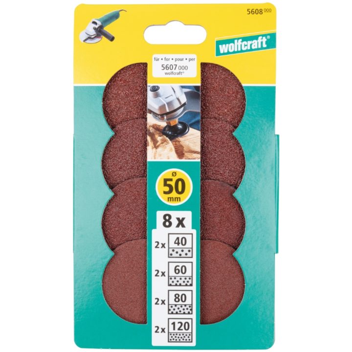 Sliprondell ø50mm Korn 40,60,80,120 WOLFCRAFT Beteckning: 5608000 – bild 2