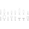 Slipstift A NORTON SLIPSTIFT A26 16X16 86A46PVS – miniatyr 2