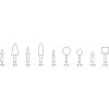 Slipstift B NORTON SLIPSTIFT B97 3X10 86A90PVS – miniatyr 2