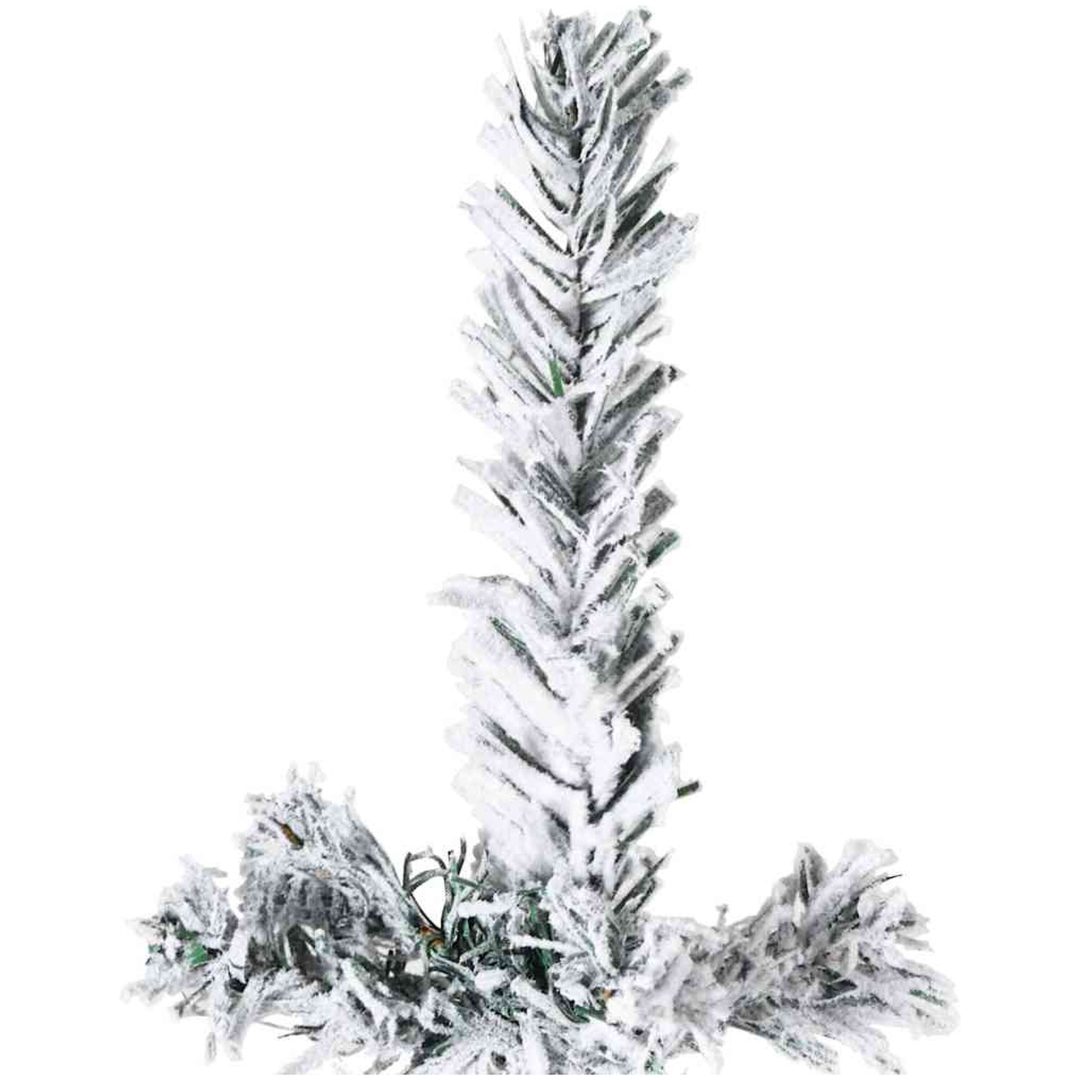 Smal halv plastgran med snö 150 cm vidaXL 150 x 44 cm – bild 5