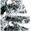 Smal halv plastgran med snö 150 cm vidaXL 150 x 44 cm – miniatyr 6